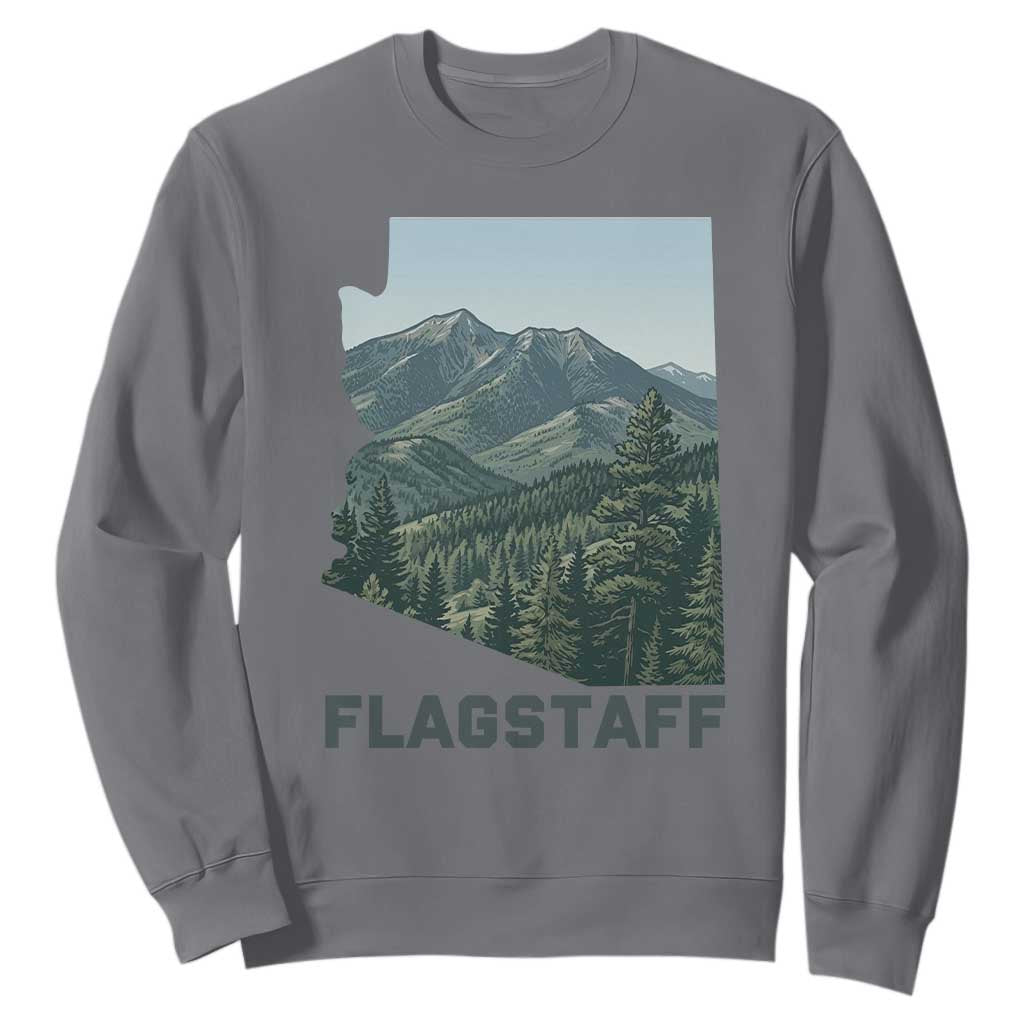 San Francisco Peaks Flagstaff Arizona Sweatshirt Vintage Mountain Landscape Gift TS12 Charcoal Print Your Wear