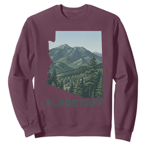 San Francisco Peaks Flagstaff Arizona Sweatshirt Vintage Mountain Landscape Gift TS12 Maroon Print Your Wear