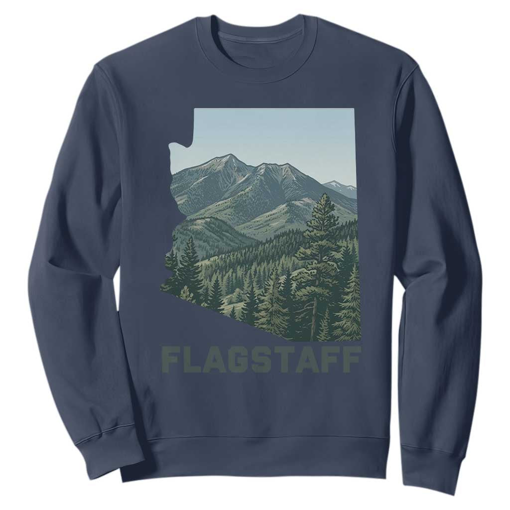 San Francisco Peaks Flagstaff Arizona Sweatshirt Vintage Mountain Landscape Gift TS12 Navy Print Your Wear