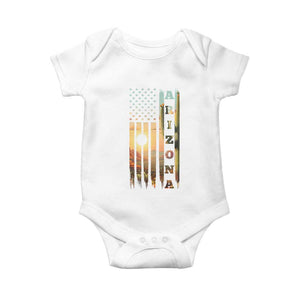 Patriotic Arizona State Flag Baby Onesie Southwest Landscape Gift TS12 White Print Your Wear