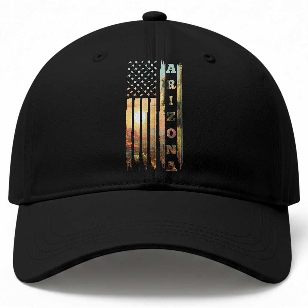 Patriotic Arizona State Flag Baseball Cap Southwest Landscape Gift TS12 Print Your Wear