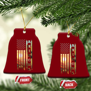 Patriotic Arizona State Flag Ceramic Ornament Southwest Landscape Gift TS12 Print Your Wear