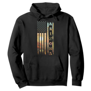 Patriotic Arizona State Flag Hoodie Southwest Landscape Gift TS12 Black Print Your Wear