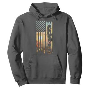 Patriotic Arizona State Flag Hoodie Southwest Landscape Gift TS12 Dark Heather Print Your Wear