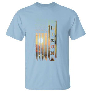 Patriotic Arizona State Flag T Shirt Southwest Landscape Gift TS12 Light Blue Print Your Wear