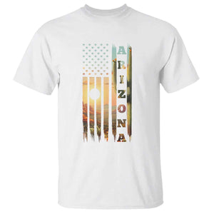 Patriotic Arizona State Flag T Shirt Southwest Landscape Gift TS12 White Print Your Wear