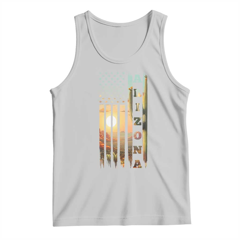 Patriotic Arizona State Flag Tank Top Southwest Landscape Gift TS12 Ash Print Your Wear