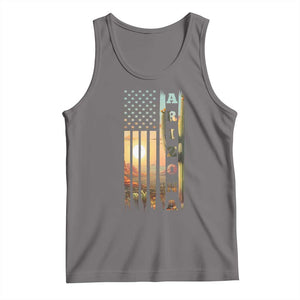 Patriotic Arizona State Flag Tank Top Southwest Landscape Gift TS12 Deep Heather Print Your Wear