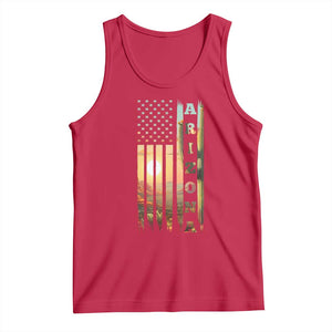 Patriotic Arizona State Flag Tank Top Southwest Landscape Gift TS12 Red Print Your Wear