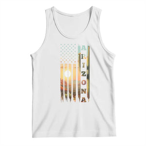 Patriotic Arizona State Flag Tank Top Southwest Landscape Gift TS12 White Print Your Wear