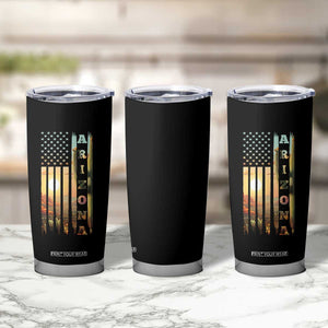 Patriotic Arizona State Flag Tumbler Cup Southwest Landscape Gift TS12 Print Your Wear