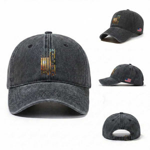 Patriotic Arizona State Flag Washed Cotton Baseball Cap Southwest Landscape Gift TS12 Washed Cap Universal Fit Dark Gray Print Your Wear
