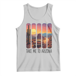 Arizona Desert Cactus Western Adventure Tank Top Take Me To AZ TS12 Ash Print Your Wear