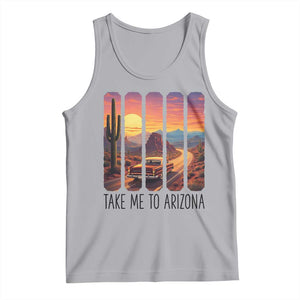 Arizona Desert Cactus Western Adventure Tank Top Take Me To AZ TS12 Athletic Heather Print Your Wear