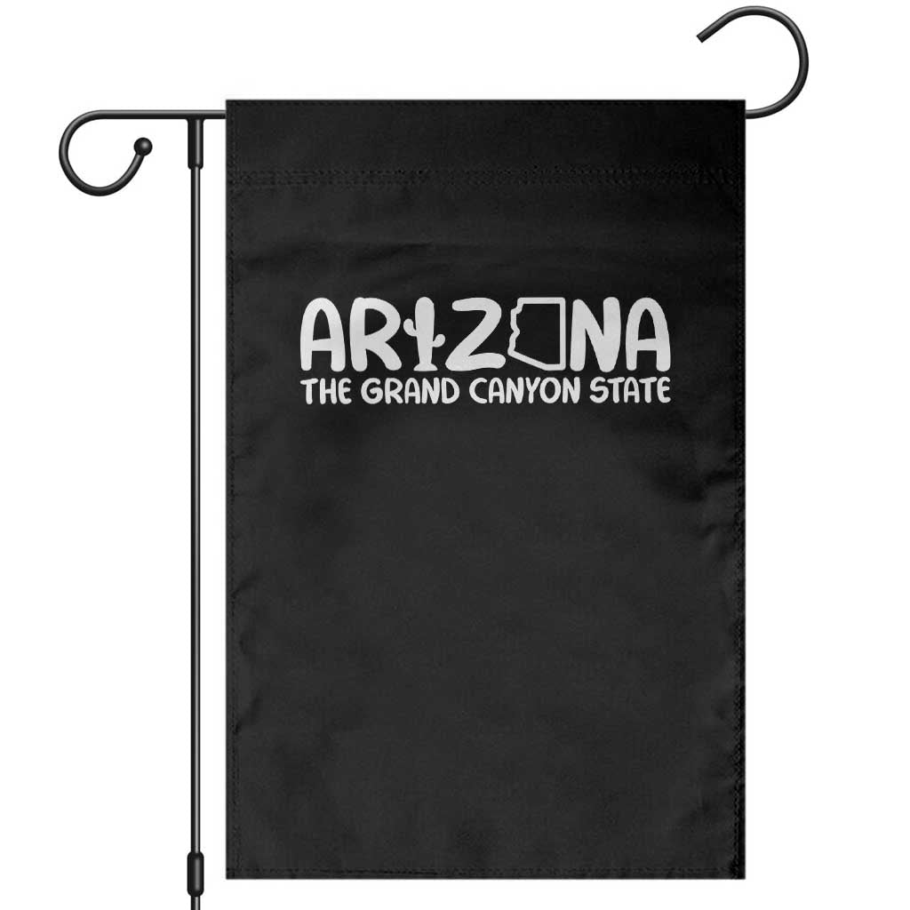 Arizona State Pride Garden Flag The Grand Canyon State Souvenir TS12 Black Print Your Wear