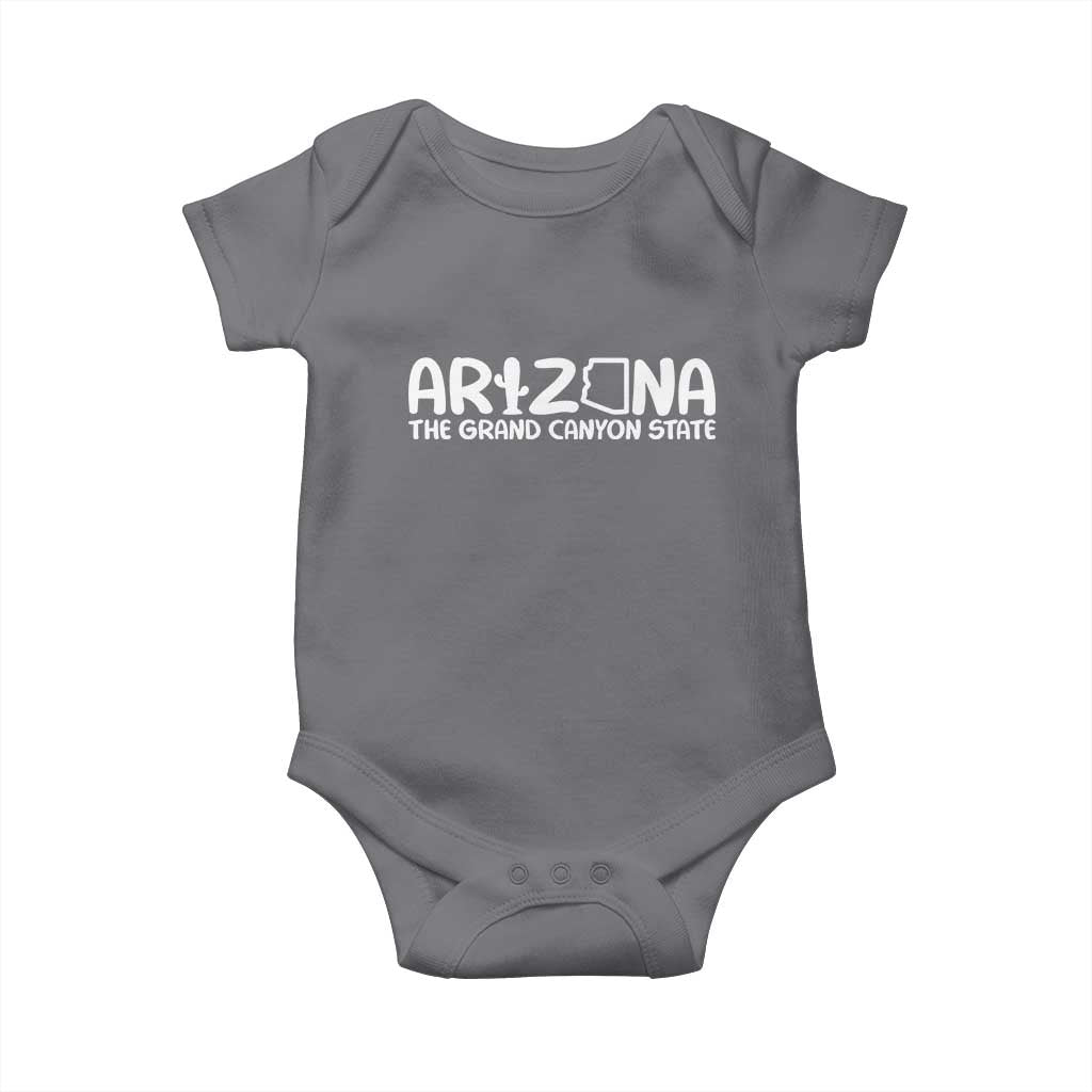 Arizona State Pride Baby Onesie The Grand Canyon State Souvenir TS12 Charcoal Print Your Wear