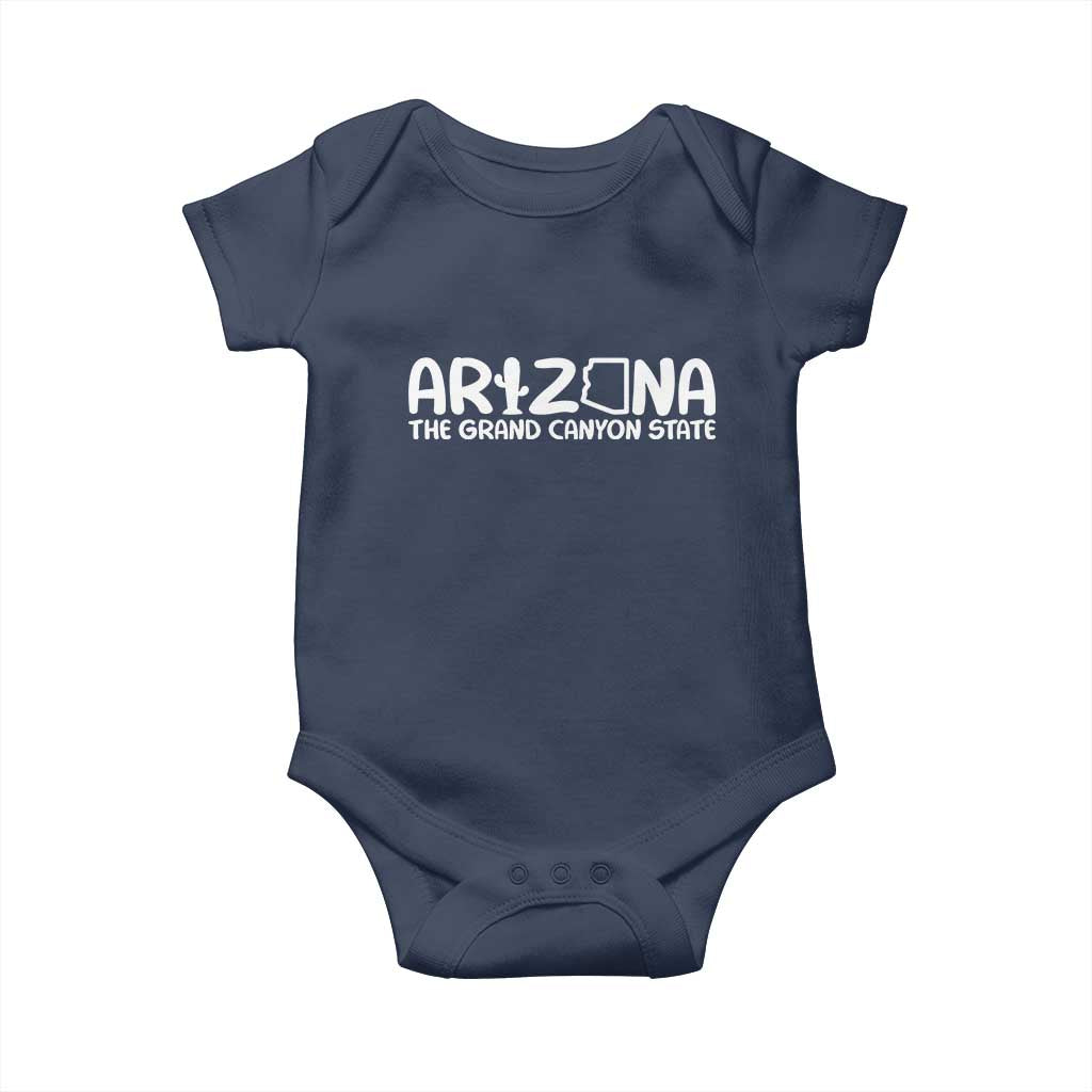 Arizona State Pride Baby Onesie The Grand Canyon State Souvenir TS12 Navy Print Your Wear