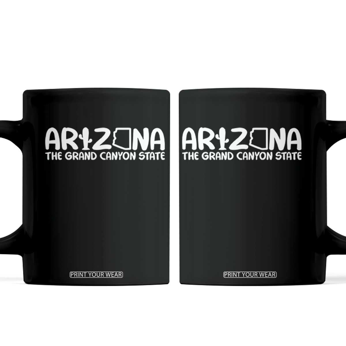 Arizona State Pride Coffee Mug The Grand Canyon State Souvenir TS12 Black Print Your Wear