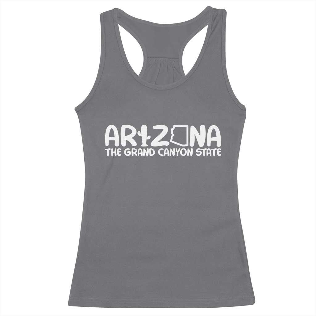 Arizona State Pride Racerback Tank Top The Grand Canyon State Souvenir TS12 Charcoal Print Your Wear