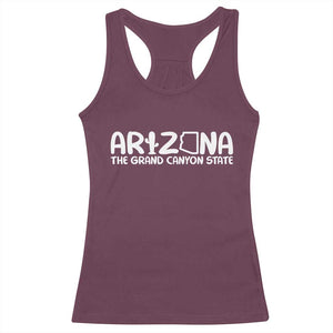 Arizona State Pride Racerback Tank Top The Grand Canyon State Souvenir TS12 Maroon Print Your Wear