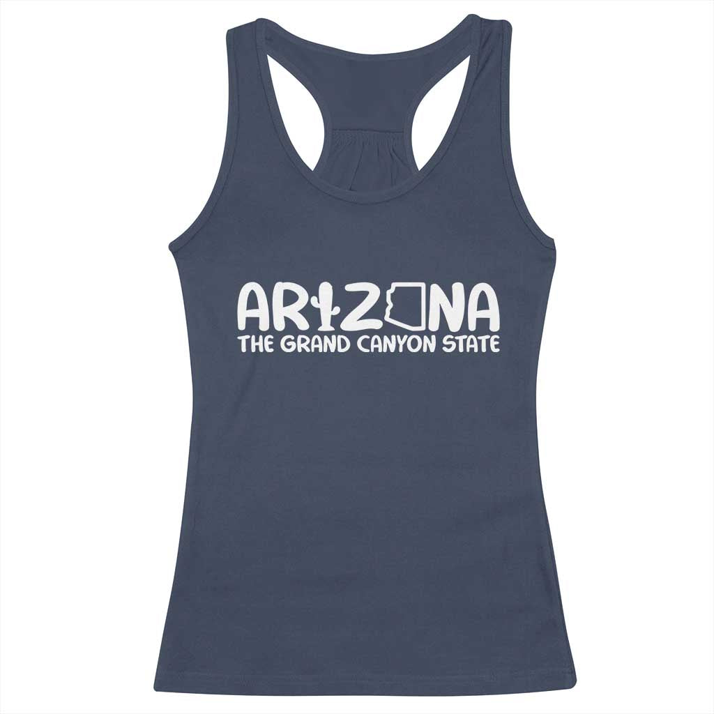 Arizona State Pride Racerback Tank Top The Grand Canyon State Souvenir TS12 Navy Print Your Wear