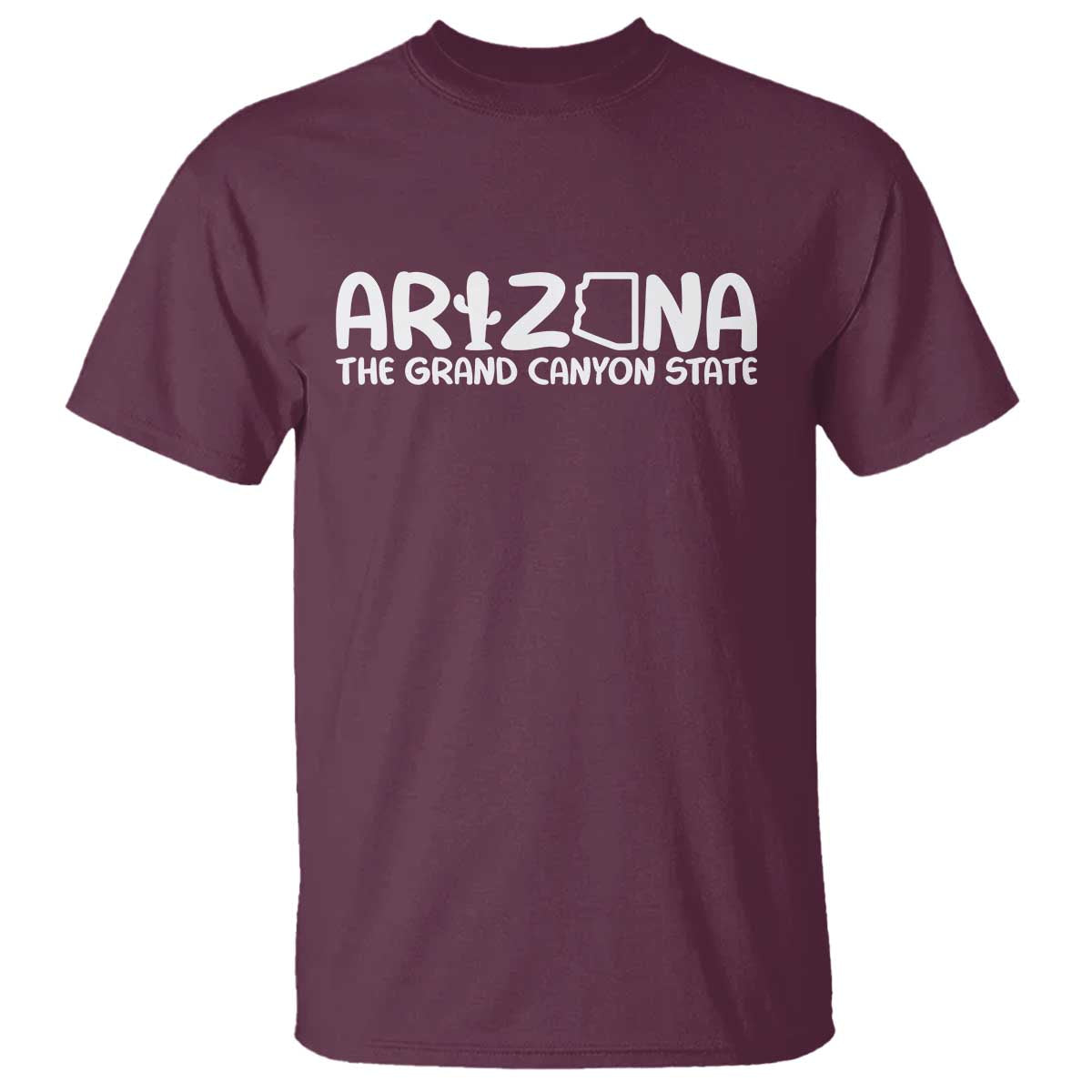 Arizona State Pride T Shirt The Grand Canyon State Souvenir TS12 Maroon Print Your Wear