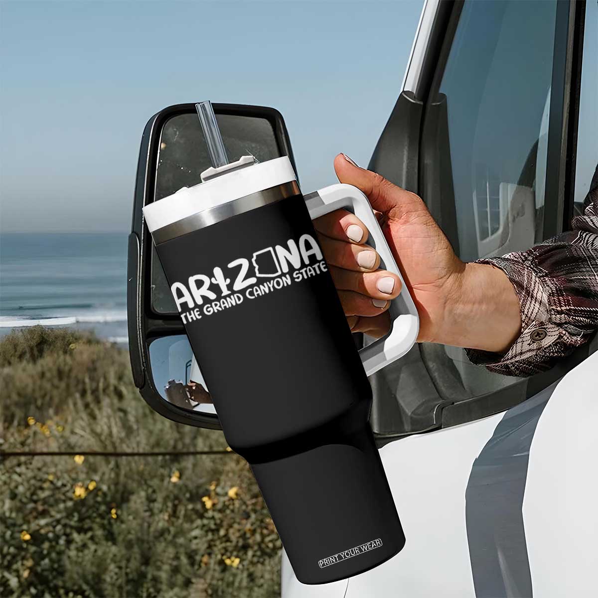 Arizona State Pride Tumbler With Handle The Grand Canyon State Souvenir TS12 Print Your Wear