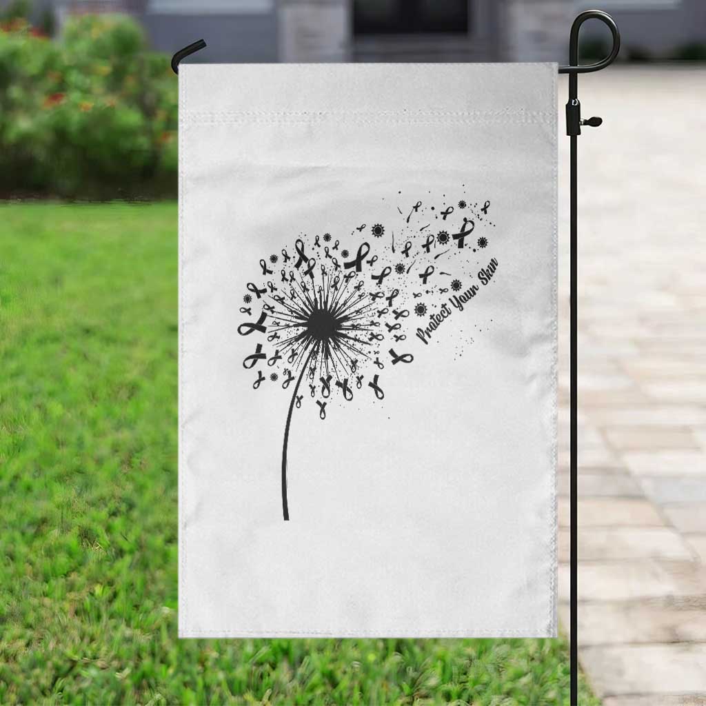 Protect Your Skin Garden Flag Melanoma Awareness Dandelion Gift TS12 Print Your Wear