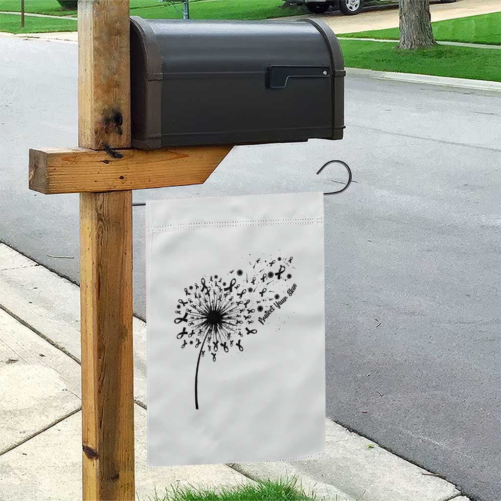 Protect Your Skin Garden Flag Melanoma Awareness Dandelion Gift TS12 Print Your Wear