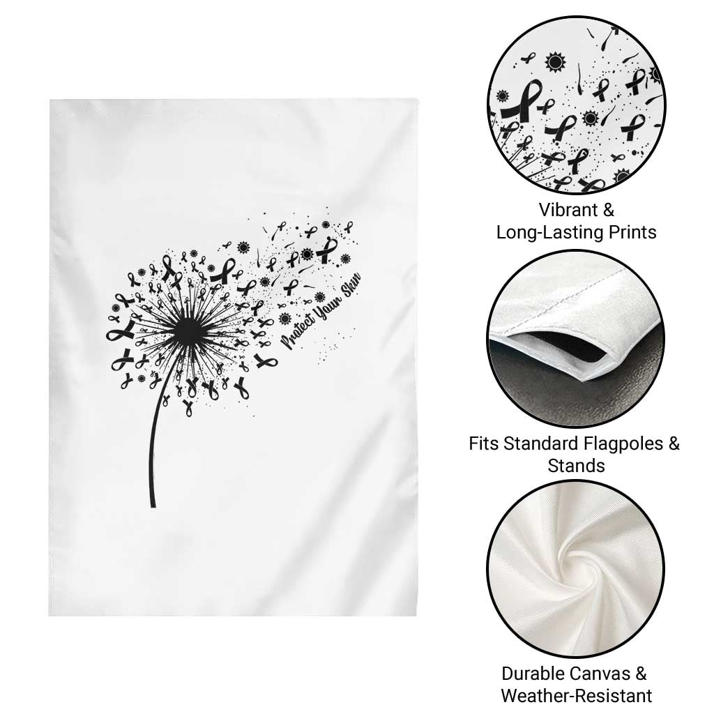 Protect Your Skin Garden Flag Melanoma Awareness Dandelion Gift TS12 Print Your Wear