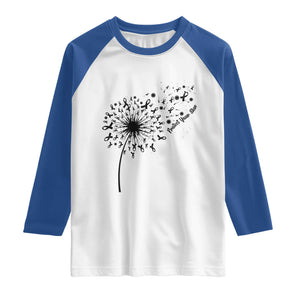 Protect Your Skin Raglan Shirt Melanoma Awareness Dandelion Gift TS12 White Royal Print Your Wear
