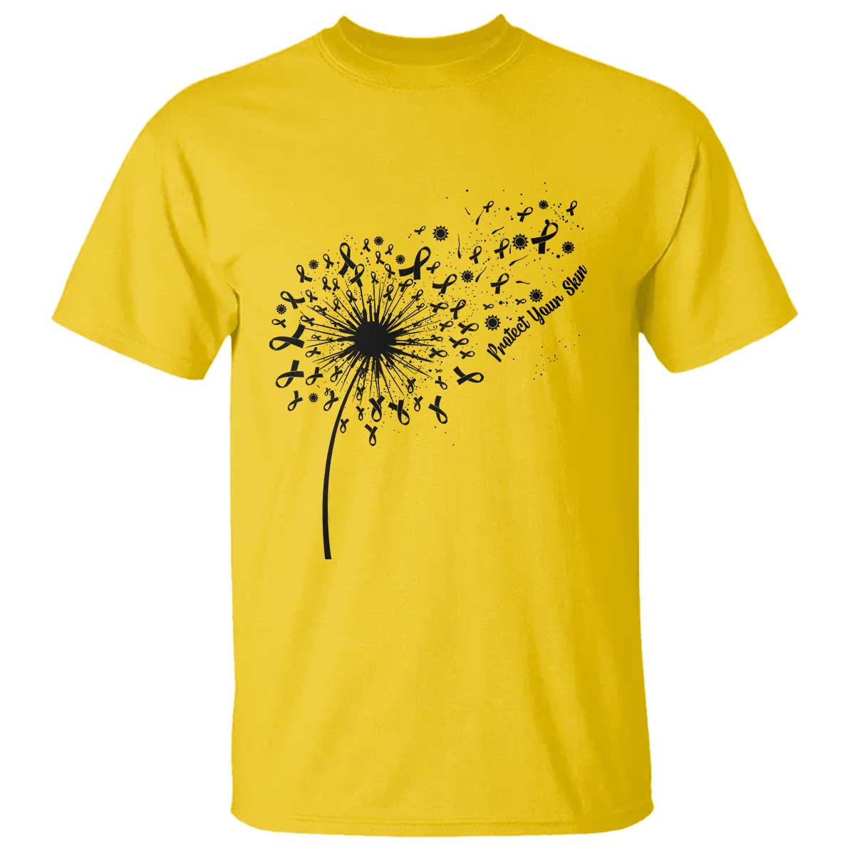 Protect Your Skin T Shirt Melanoma Awareness Dandelion Gift TS12 Daisy Print Your Wear
