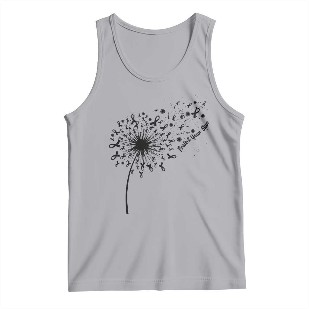 Protect Your Skin Tank Top Melanoma Awareness Dandelion Gift TS12 Athletic Heather Print Your Wear