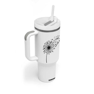 Protect Your Skin Tumbler With Handle Melanoma Awareness Dandelion Gift TS12 Print Your Wear