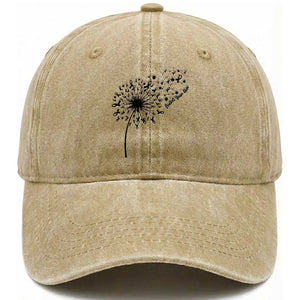 Protect Your Skin Washed Cotton Baseball Cap Melanoma Awareness Dandelion Gift TS12 Print Your Wear