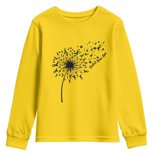 Protect Your Skin Youth Sweatshirt Melanoma Awareness Dandelion Gift TS12 Daisy Print Your Wear