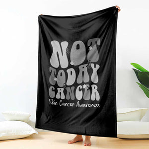 Not Today Melanoma Warrior Skeleton Cancer Fighter Throw Blanket TS12 Print Your Wear