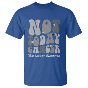 Not Today Melanoma Warrior Skeleton Cancer Fighter T Shirt TS12 Royal Blue Print Your Wear