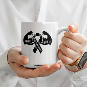 Melanoma Awareness Warrior Coffee Mug Never Give Up TS12 Print Your Wear