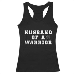 Husband Of A Warrior Racerback Tank Top Melanoma Awareness Wife Support TS12 Black Print Your Wear