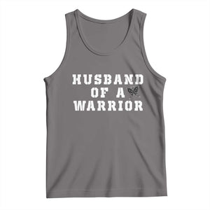 Husband Of A Warrior Tank Top Melanoma Awareness Wife Support TS12 Deep Heather Print Your Wear