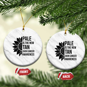 Skin Cancer Survivor Warrior Ceramic Ornament Pale Is The New Tan TS12 1pc White Marble Print Your Wear