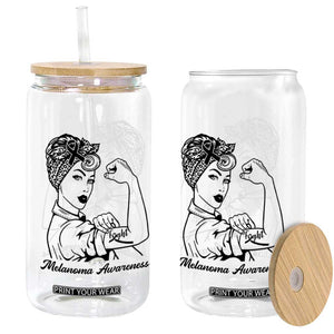 Melanoma Awareness Strong Woman Glass Can Feminist Warrior TS12 Print Your Wear
