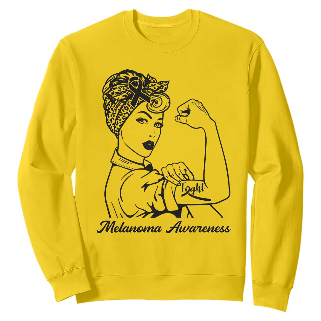 Melanoma Awareness Strong Woman Sweatshirt Feminist Warrior TS12 Daisy Print Your Wear