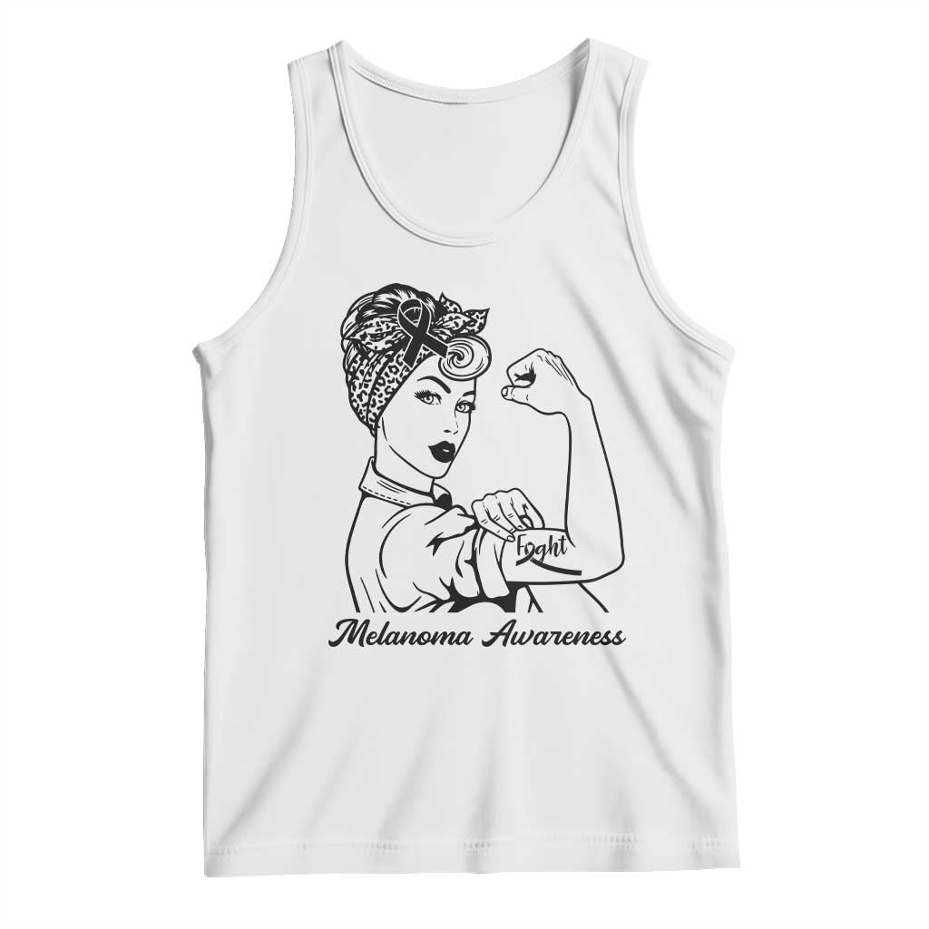 Melanoma Awareness Strong Woman Tank Top Feminist Warrior TS12 White Print Your Wear