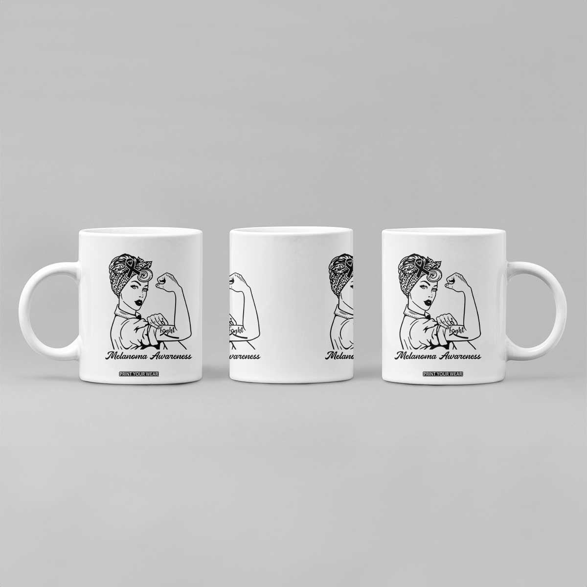 Melanoma Awareness Strong Woman Coffee Mug Feminist Warrior TS12 Print Your Wear
