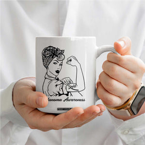 Melanoma Awareness Strong Woman Coffee Mug Feminist Warrior TS12 Print Your Wear