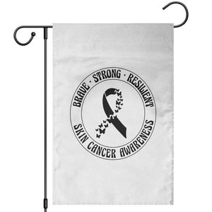 Melanoma Awareness Garden Flag Brave Strong Resilient Warrior TS12 White Print Your Wear