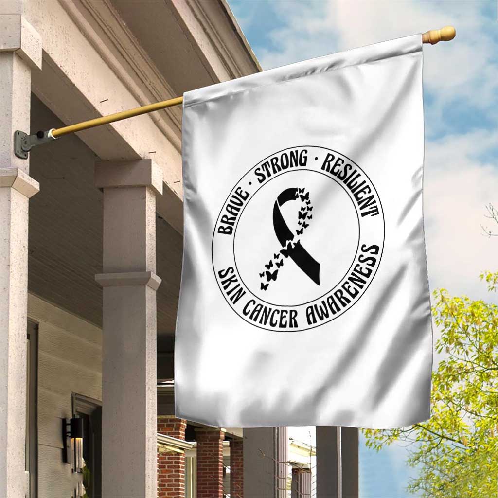 Melanoma Awareness Garden Flag Brave Strong Resilient Warrior TS12 Print Your Wear