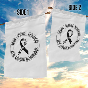 Melanoma Awareness Garden Flag Brave Strong Resilient Warrior TS12 Print Your Wear